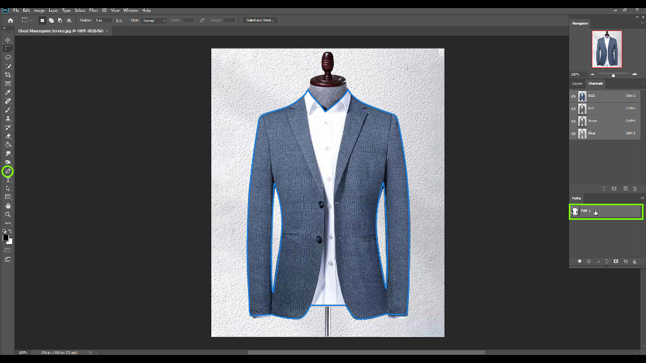 Photoshop Image Ghost Mannequin Effect Services